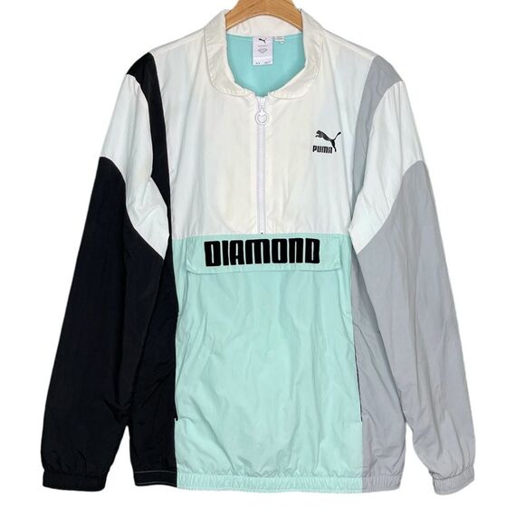 Puma X Diamond Supply Colorblock Anorak Jacket Men’s Sz S - Picture 1 of 4